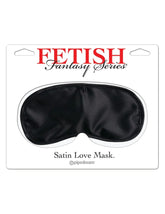SATIN LOVE MASK BLACK